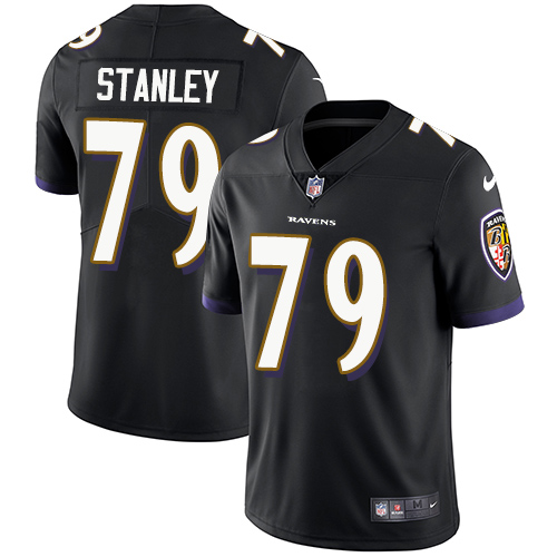 2019 Men Baltimore Ravens #79 Stanley black Nike Vapor Untouchable Limited NFL Jersey